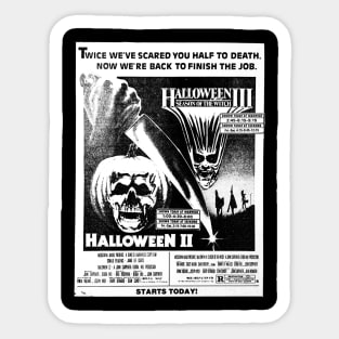 Halloween II & III Sticker